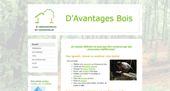 Desktop Screenshot of davantages-bois.com